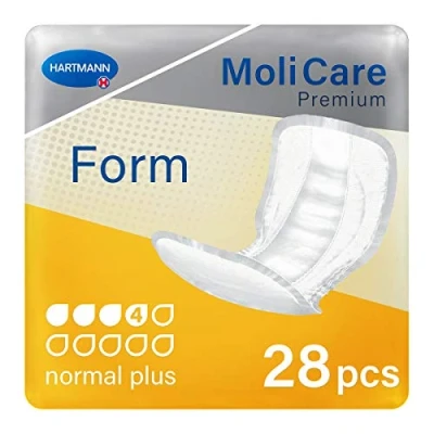 Image of MoliCare Unisex Premium Form Incontinence Pads Normal Plus (1417ml) 28 Pack