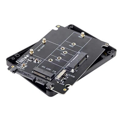 Image of CY Combo M.2 NGFF B Key &amp; mSATA SSD to SATA 3.0 Adapter Converter Case Enclosure with Switch