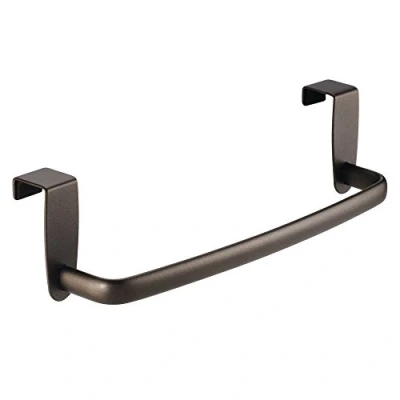 Image of iDesign Axis Kitchen Over the Cabinet Dish Towel Bar, Bronze