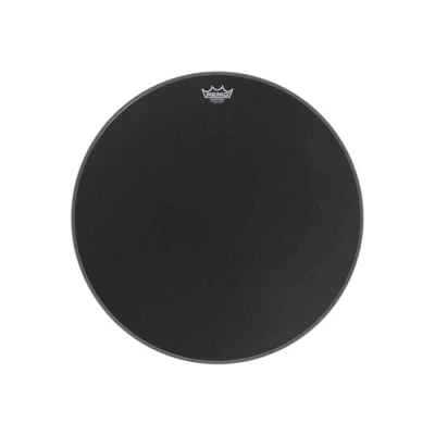 Image of Remo Powerstroke 3 Black Suede Bass Schlagzeugfell Drum Head, 24&quot; P3 1824 ES
