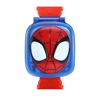 Image of VTech Spidey and His Amazing Friends: Learning Watch, Official Toy, Toddler Watch with Stopwatch, Timer, Alarm &amp; Games, Educational Gift for Ages 3, 4, 5, 6 + Years, English Version