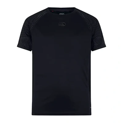 Image of Canterbury Kid&#039;s Superlight Short Sleeve T Shirt, Black, Age 8 (S)