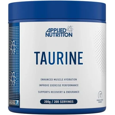 Image of Taurine Powder 1000mg Pure &amp; Natural Supplement for Enhanced Muscle Hydration, Recovery, Endurance Ideal Workout Bodybuilding Supports Heart Health Energy Boost (200g 200 Servings)