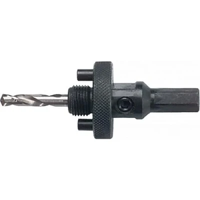 Image of Ruko HSSE Co 5 Arbor Holder including Pilot Drill Bit for HSS and 8 Bi Metal 32.0 210.0mm Hole Saw, Bright Finish, 11.0 mm Shank diameter, R126202