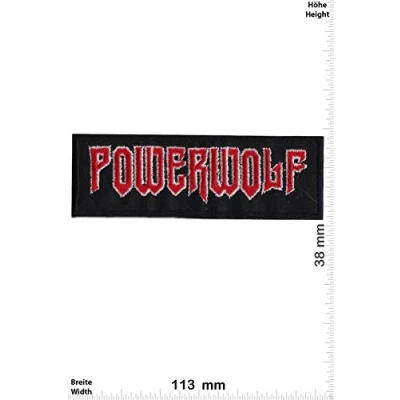 Image of Powerwolf Power Metal Band Group Patch Badge Embroidered Iron on Applique