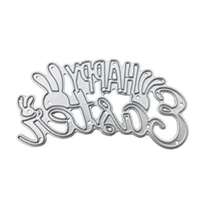 Image of Happy Easter Metal Cutting Dies Stencil Scrapbooking Album Stamp Paper Cards Embossing Decor Craft For Crafting