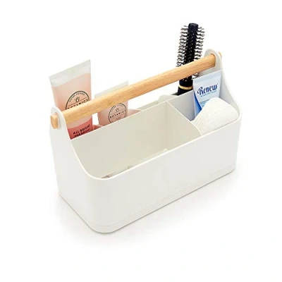Image of simplywire Makeup Storage Organiser Bathroom Caddy White