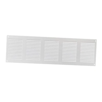 Image of 500x150mm / 20x6&quot; inch White Metal Air Vent Grille Cover with Insect Mesh Ventilation