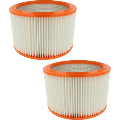 Image of vhbw 2x Lamellar Filter compatible with Nilfisk Alto Attix 965, 963 21 ED XC, 965 0H/M SD SC, 763 2M ED, 961 01 Handheld Vacuum Cleaner