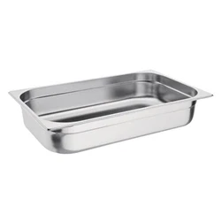 Image of Vogue Stainless Steel 1/1 Gastronorm Tray 100mm