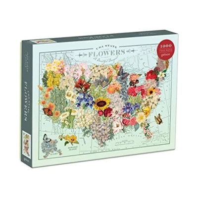 Image of Wendy Gold USA State Flowers 1000 Piece Puzzle