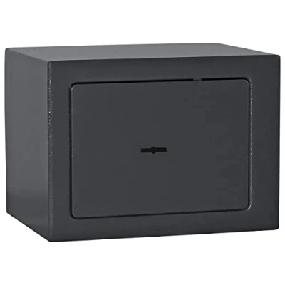 Image of Rottner Furniture Safe Jupiter 1, Double Bitted Lock, Anthracite, WxHxD 23x17x17 cm, including Mounting Material, Felt Insert