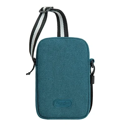 Image of Travelon Unisex Adult Coastal RFID Blocking Mini Crossbody, Lagoon, One Size