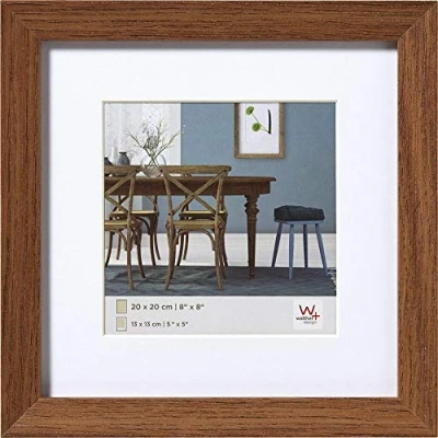 Image of walther Design Picture Frame Dark Oak 40 x cm with PassepArtout, Fiorito Wooden EF440P
