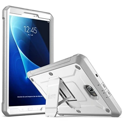 Image of SUPCASE Unicorn Beetle Pro Series Heavy Duty Full Body Protective Rugged Case with Kickstand for 10.1 Inch Samsung Galaxy Tab A (2016 Release), White/Gray