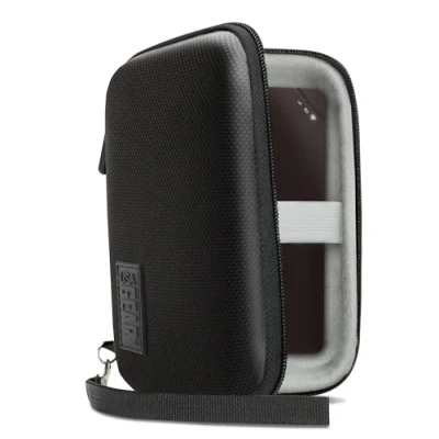 Image of USA Gear Portable WiFi Hotspot for Travel Carrying Case with Wrist Strap Compatible 4G LTE Wi Fi Mobile Hotspots from Verizon, Huawei, Velocity, Skyroam Solis, GlocalMe, Netgear Black