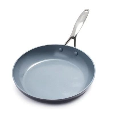 Image of GreenPan Valencia Pro Hard Anodised Healthy Ceramic Non Stick 28 cm Frying Pan Skillet, PFAS Free, Induction, Oven, Grey