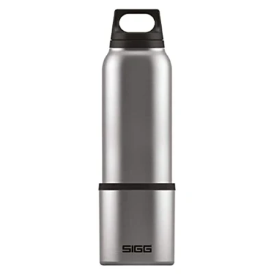 Image of SIGG Hot &amp; Cold Brushed Thermo Water Bottle (0.5 L), Pollutant Free and Insulated Thermos Flask, Thermal Stainless Steel