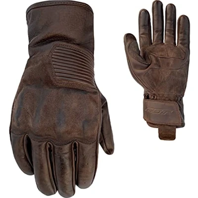 Image of RST Crosby CE Waxed Leather Vintage Motorcycle Gloves (Brown, 2XL)