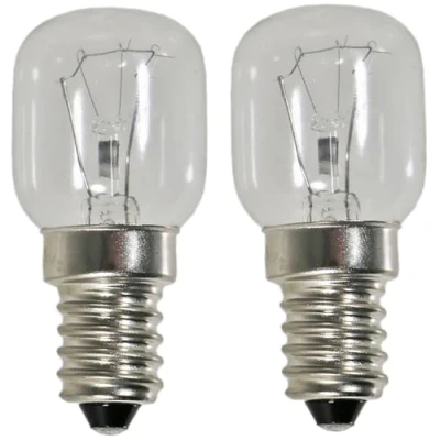 Image of SPARES2GO Light Bulb Lamp for Lamona Oven Cooker (Pack of 2, 25w, SES, E14)