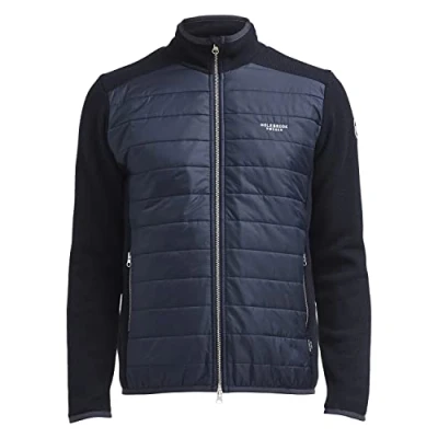 Image of Holebrook Sweden Peder Mens Quilted Zip Jacket (Navy, Large)