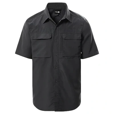 Image of THE NORTH FACE Short Sleeve Shirt Sequoia, Asphalt Grey