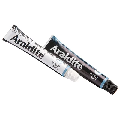 Image of Araldite Steel Epoxy Adhesive Glue 15 ml 2 Tubes