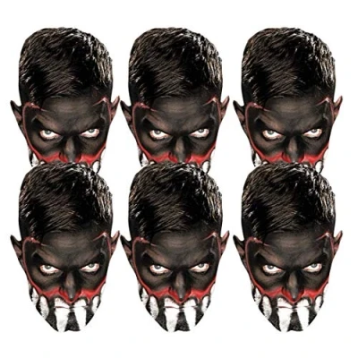 Image of STAR CUTOUTS SMP417 WWE Wrestling Masks Fun for Family, Friends and Fans, Finn Balor 6 Pack