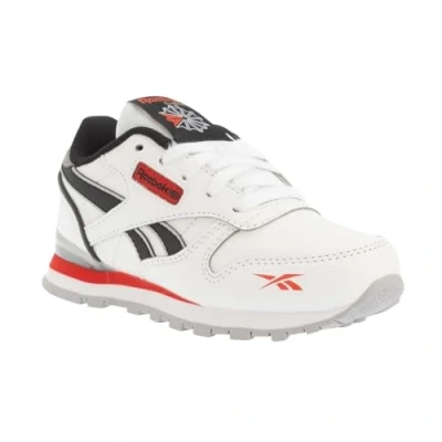 Image of Reebok Unisex Kids Classic Leather Step N Flash FTWWHT/PUGRY3/VECRED 12