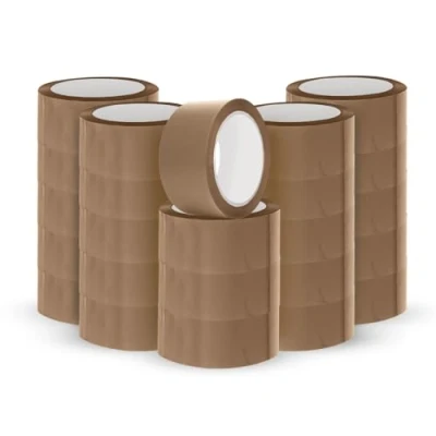 Image of ARVO Packing Tape Parcel 24 Rolls with Low Noise (48mm x 60m) Strong Heavy Duty Brown for Boxes, Secure Sticky Sealing Packaging Moving House