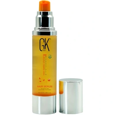 Image of GK Hair Global Keratin 100% Organic Argan Oil Anti Frizz Serum (1.69 Fl Oz/50ml) Styling Smoothing Strengthening Hydrating &amp; Nourishing Heat Protection Shine Control Dry Damage Repair