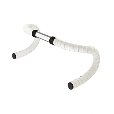Image of Brooks Rubber Bar Tape White New22 Unisex Adult Handlebar, Black, Standard