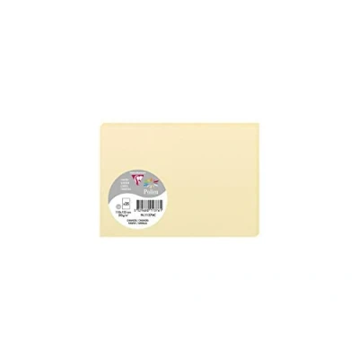 Image of Clairefontaine Ref 11376C Pollen Card (Pack of 25 Sheets) 110 x 155mm Sized, Acid Free, Inkjet &amp; Laser Compatible, Easy to Write On, 210gsm Tawny