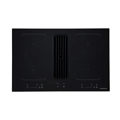 Image of Cookology CIHDDBR800 A+ Energy Rated 80cm Induction Downdraft Cooktop with Bridging Zone Black