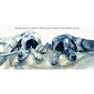 Image of Fabulous Paws! Little Dog Laughed Greeting Card Blank Inside Any Occasion AC47