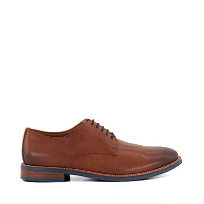 Image of Dune London Mens STANLEYYY Smart Lace Up Shoes Tan Leather (archived) Size UK 12