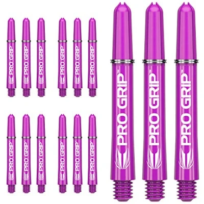 Image of Target Darts 5 x Sets of Purple Pro Grip Shaft Medium 15 in Total…