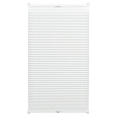 Image of GARDINIA Pleated with a Thermal Back for Clamping, High Light Reflection, Energy Saving, Mounting Kit Included, EASYFIX Thermo Blind Two Operating Rails, White, 40 x 130 cm (WxH)