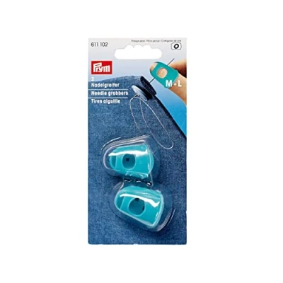 Image of Prym Needle Grabbers, Silicone, Turquoise, 14 x 7 2 cm