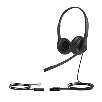 Image of Yealink YHS34 DUAL écouteur/casque Avec fil Arceau Bureau/Centre d&#039;appels Noir