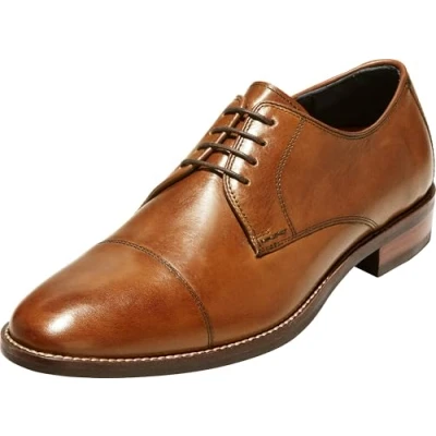 Image of Cole Haan Men&#039;s Lenox Hill Cap Ox Oxford, British Tan, 9.5 UK