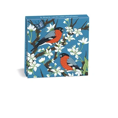 Image of Museums &amp; Galleries Bullfinches on Blossom by Fiona Scott Wilson 8 Mini Notecards Wallet