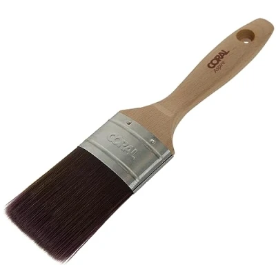 Image of Coral 31743 Aspire 2 inch Paint Brush Professional Firm Straight Cut with Oval Profile for Fast Accurate Ultra Smooth Finish Trade Emulsion or Gloss FSC Wood Handle