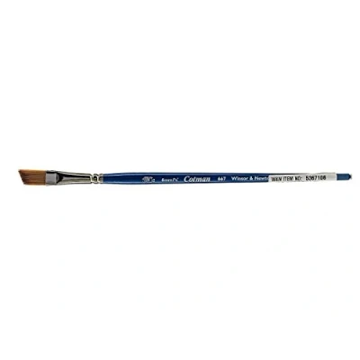 Image of Winsor and Newton Cotman Series 667 Angled Short Handle Size 6mm (Each)