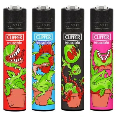 Image of 4 x Clipper Lighters Set, LIGHTER, Lighter REFILLABLE Lighters, (No Fuel)