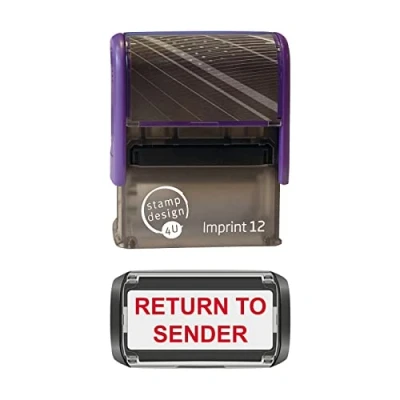 Image of Return to Sender (Junk Mail) Rubber Stamp Imprint 12 with Red Ink Pad, Your Unwanted Junk Mail Ease.