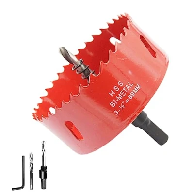 Image of 89mm Hole Saw LAIWEI Cutter,For Drilling Wood, Aluminum Profiles,PVC and Other Materials(3 1/2 inch)