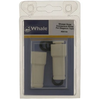 Image of Whale Shower Hose Connectors White