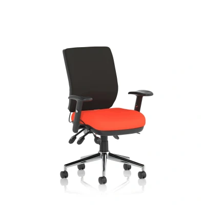 Image of Chiro Medium Back Bespoke Colour Seat Tabasco Orange