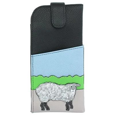 Image of Mala Leather Woolpack Collection Soft Slim Glasses Case 5179_59